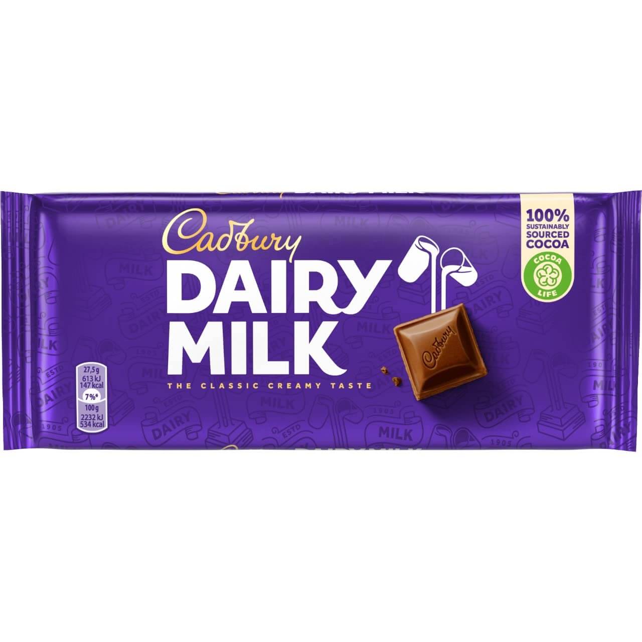 Cadbury Dairy Milk Chocolate Tablets 110G